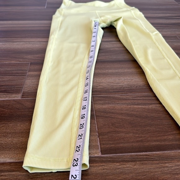 Z By Zella Ribbed Daily Pocket Leggings in Yellow, XS - Picture 5 of 12